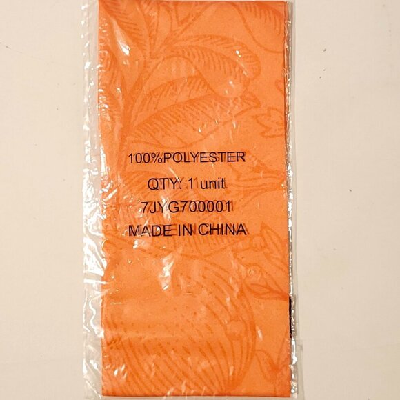 BEAUTIFUL CLINIQUE Pony Tail Scarf Hair Tie Head Band Head Scarf ORANGE CHEERFUL - Picture 2 of 4